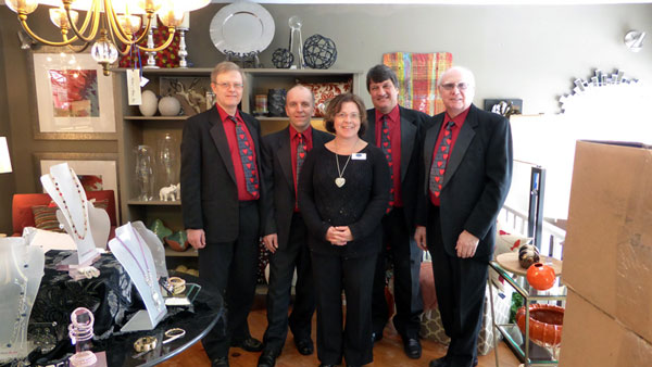 Singing Valentines delivery February 14, 2014