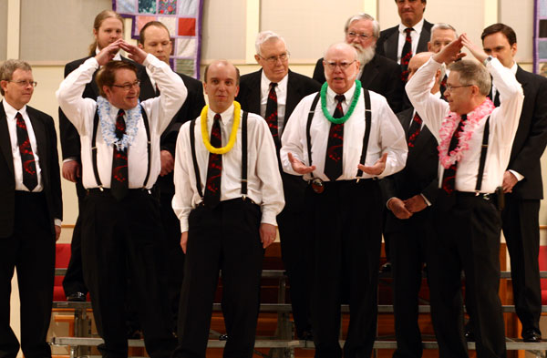 The Offbeats quartet was the first of three chorus quartets to sing on the show. <br>They sang the 'Beach Boys Medley'. Hank, Peter, Keith, and George.