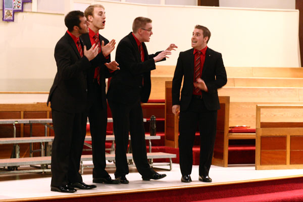 The quartet 'Shoptimus Prime started the second half of the show. They are quite the entertainers.