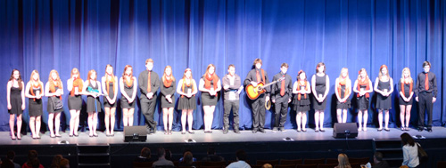 Storm Surge, a glee club of the South Carleton High School, Richmond, ON
