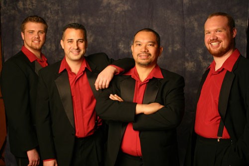 Guest quartet 'What a Blast' on one of our shows